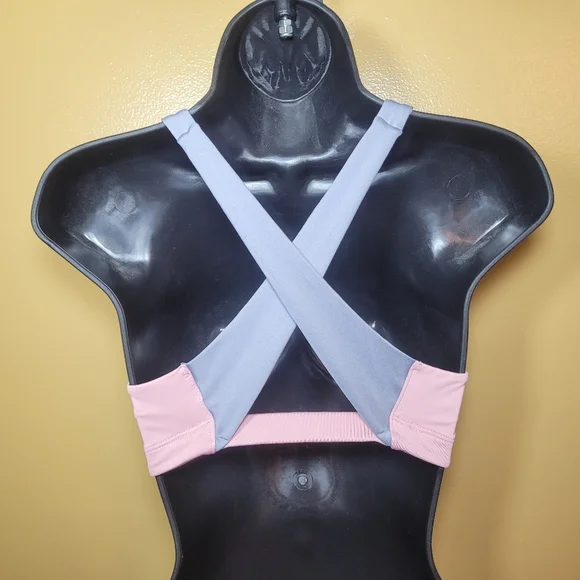 Victoria Sport Pink and Gray Sports Bra sz S - Picture 2 of 9
